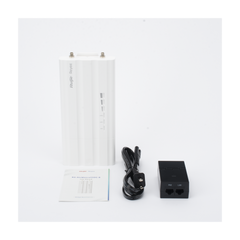 Estación Base Conectorizada 5 GHz PtP PtMP / 802.11ac Wave2 867 Mbps / 30 dBm (1,000 mW) / 32 Clientes / Auto-Emparejamiento WPS / Doble Puerto Gigabit PoE / IP55 -40°C a +80°C / Ruijie Cloud