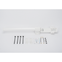 Antena Omnidireccional de 360° AirMetro con 13 dBi en Banda 5Ghz (5150-5850 Mhz) Slant 90° Compatibilidad Multi-Marca para enlaces Multipunto, Conectores SMA Hembra Inverso.
