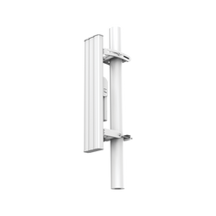 Antena Sectorial de 90° AirMetro con 20 dBi en Banda 5Ghz (5150-5850 Mhz) Slant 45° Compatibilidad Multi-Marca para enlaces Multipunto, Conectores SMA Hembra Inverso.