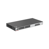 Switch Core PoE 802.3bt 370W Capa 3 Multi-Gigabit 24 puertos 5Gb/2.5Gb/1Gb/100M, 4 puertos fibra SFP28 25Gb
