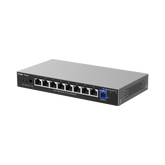 e-Lighten ONU / Switch Hibrido, Capa 2 con un Puerto PON 1G SC/UPC y 8 Puertos Ethernet 1G hasta 100 Clientes
