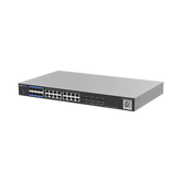 e-Lighten OLT / Switch Hibrido, Capa 3 con 8 Puertos PON 1G, 16 Puertos Ethernet 1G y 4 Puertos SFP+ 10G, perfecto para migrar a Soluciones de Fibra PON hasta 256 ONUs