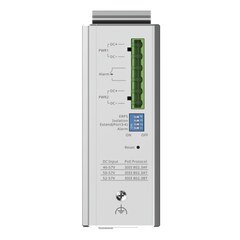 Switch Industrial PoE+ hasta 180 watts , Ideal para temperaturas Extremas y protección contra descargas, 1 puerto PoE++ 60W y 3 puertos PoE+ 30W, 2 SFP Uplink