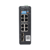 Switch Industrial PoE hasta , Ideal para temperaturas Extremas y protección contra descargas, 1 x PoE++ Port, 7 x PoE+ Ports, and 2 x SFP Uplink Ports