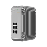 Switch Industrial PoE hasta , Ideal para temperaturas Extremas y protección contra descargas, 4 Puertos Gigabit PoE 802.3 af/at, 2 puertos SFP Administrable Cloud