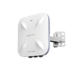 Punto de Acceso Mesh Wi-Fi 6 Industrial para Exterior Omnidireccional 5.95Gbps, MU-MIMO 4x4, 360°, Filtros Anti Interferencia y Auto Optimización con IA, puerto eth 2.5G y SFP