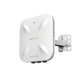 Punto de Acceso Mesh Wi-Fi 6 Industrial para Exterior Omnidireccional 5.95Gbps, MU-MIMO 4x4, 360°, Filtros Anti Interferencia y Auto Optimización con IA, puerto eth 2.5G y SFP