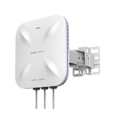 Punto de Acceso Mesh Wi-Fi 6 Industrial para Exterior Sectorial 60°, hasta 5.95 Gbps, MU-MIMO 4x4, Filtros Anti Interferencia y Auto Optimización con IA, puerto eth 2.5G y SFP
