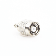 Conector TNC Macho Inverso de Anillo Plegable para Cable RG-142/U, Níquel/ Oro/ Teflón.
