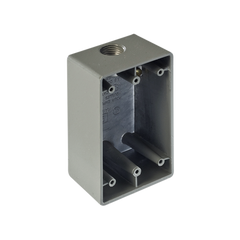 Caja Condulet FS de 1/2" ( 12.7 mm) con una boca a prueba de intemperie.