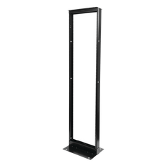 Rack de Dos Postes Estándar de 19", Numerado, Fabricado en Acero y 45 Unidades de Rack, Color Negro