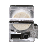Casete de 300 Etiquetas Autolaminadas de 19.1 x 25.4 mm (0.75 x 1 Pulgadas), para Cables de 2 a 4 mm (0.08 a 0.16 Pulgadas) de Diámetro, Área de Impresión Color Blanco