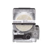Casete de 200 Etiquetas Autolaminadas de 25.4 x 38.1 mm, para Cables de 3.1 a 7 mm de Diámetro, Área de Impresión Color Blanco