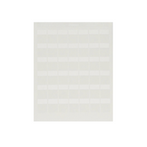 Paquete de Hojas con 2500 Etiquetas de Identificación Auto-Laminadas para Impresora Láser/Inyección de Tinta, para Cables de 4.1 a 8.1 mm de Diámetro (10 - 6 AWG), Color Blanco