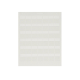 Paquete de Hojas con 2500 Etiquetas de Identificación Auto-laminadas para Impresora Láser/Inyección de Tinta, para Cables de 4.1 a 8.1 mm de Diámetro (10 - 6 AWG), Color Blanco