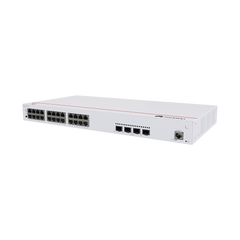 Switch de Acceso eKit Administrable / Capa 2 / 24 Puertos PoE+ Gigabit + 4 Puertos SFP+/SFP + Puerto de Consola / Poe Perpetuo / Presupuesto PoE 400 W / Sin Licenciamiento
