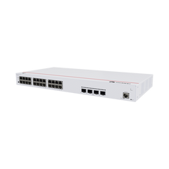Switch de Acceso eKit Administrable / Capa 2 / 24 Puertos PoE+ Gigabit + 4 Puertos SFP+/SFP + Puerto de Consola / Poe Perpetuo / Presupuesto PoE 400 W / Sin Licenciamiento