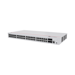 Switch de Acceso Gigabit Administrable Capa 2 / 48 puertos 10/100/1000 Mbps / 4 Puertos 1GE SFP Uplink / ERPS / IMGP Snooping / DHCP Snooping / Administración Nube Gratis