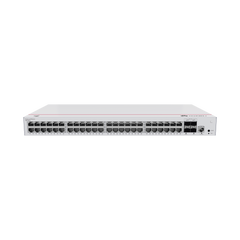 Switch de Acceso Gigabit Administrable Capa 2 / 48 puertos 10/100/1000 Mbps / 4 Puertos 10GE SFP+ Uplink / ERPS / IMGP Snooping / DHCP Snooping / Administración Nube Gratis