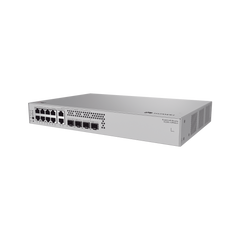 Switch de Acceso eKit Administrable / Capa 2 / 6 Puertos PoE+ Gigabit + 2 Puertos PoE+ Multi-Gigabit (2.5 Gbps) + 2 Puertos Gigabit + 2 Puertos SFP + 2 Puertos SFP+ / PoE Perpetuo / Presupuesto PoE 128 W / Sin licenciamiento