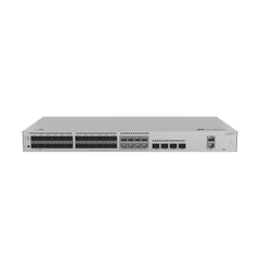 Switch de Distribución/Core Gigabit Administrable Capa 3 / 24 puertos 1GE SFP ( Combo con 8 Puertos 10/100/1000 Mbps) / 4 Puertos 10GE SFP+ Uplink / ERPS / Rutas Estáticas / iStack / Administración Nube Gratis
