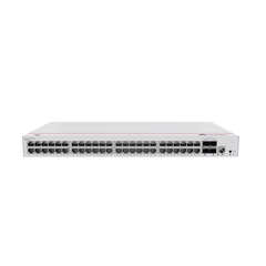 Switch de Distribución/Core Gigabit Administrable Capa 3 / 48 puertos 10/100/1000 Mbps / 4 Puertos 10GE SFP+ Uplink / ERPS / Rutas Estáticas / iStack / Administración Nube Gratis