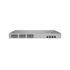 Switch de Acceso Gigabit Administrable PoE Capa 2+ / 24 puertos 10/100/1000 Mbps (PoE) / 4 Puertos 2.5GE SFP Uplink / ERPS / Rutas Estáticas / PoE Perpetuo / 400 W / Administración Nube Gratis
