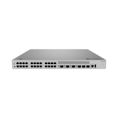 Switch Empresarial Core Gigabit Administrable Capa 3 / 24 Puertos 10/100/1000 Mbps / 4 Puertos 10GE SFP+ Uplink / 2 Puertos 10GE SFP+ (Stack) / ERPS / Ruteo Dinamico (RIP, OSPF, IS-IS y BGP) / iStack / Administración Nube Gratis