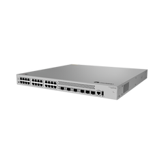 Switch Empresarial Core Gigabit Administrable Capa 3 / 24 Puertos 10/100/1000 Mbps / 4 Puertos 10GE SFP+ Uplink / 2 Puertos 10GE SFP+ (Stack) / ERPS / Ruteo Dinamico (RIP, OSPF, IS-IS y BGP) / iStack / Administración Nube Gratis