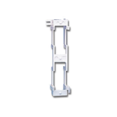 Bracket para Montaje de Regleta S66, Acepta 1 Regleta M150 y 1 Conector de 25 Pares de Cada Lado