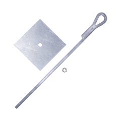 Ancla para Retenida para Muro con Ojo de Llave Galvanizado por Inmersión en Caliente (Requiere Placa Igualadora).