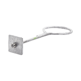 Ancla con Aro, largo: 40 cm. de 1/2" de espesor para Losa o Pared. Galvanizado por Inmersión.