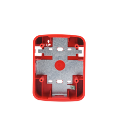 Caja de Montaje en Pared para Bocina y Bocina con Lampara Estroboscopica y para montaje en Techo de Bocinas, Color Rojo