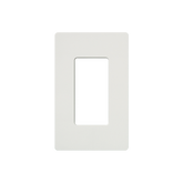 Placa de pared 1 espacio, para atenuador (dimmer), apagador ó control remoto inalámbrico LUTRON.