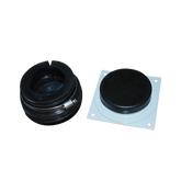 Placa y goma pasamuro para cable coaxial de 1/2"