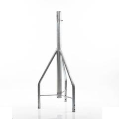 Tramo de Remate / Copete, tubo industrial 1 1/4" con tubo central 2 3/8", galvanizado por electrólisis.