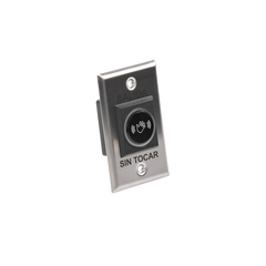 Botón de Salida sin Contacto / Sensor IR / Iluminado / Normalmente Abierto y Cerrado / Distancia Ajustable de Detección / Rele Ajustable de 0.5 a 30 Segundos / Uso Interior