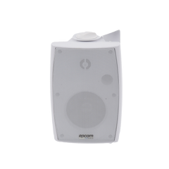 Altavoz de Pared de 2 vías | Woofer 4in + 1.5in | 2.5W - 20W | Para Sistemas 70/100V y 8 ohms | Material ABS | Rejilla y Bracket de Metal | Color Blanco