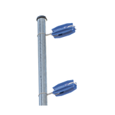 Aislador de color Azul para postes de esquina de alta Resistencia con Anti UV de uso en cercos eléctricos