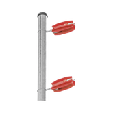 Aislador de color Rojo para postes de esquina de alta Resistencia con Anti UV de uso en cercos eléctricos