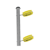 Aislador de color Amarillo para postes de esquina de alta Resistencia con Anti UV de uso en cercos eléctricos