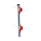 Aislador de Paso color Rojo reforzado para cercos eléctricos, resistente al clima extremoso
