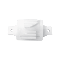 Aislador de Paso Blanco reforzado para cercos eléctricos, resistente al clima extremoso