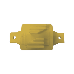 Aislador de Paso color Amarillo reforzado para cercos eléctricos, resistente al clima extremoso