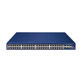 Switch Administrable Stacking Capa 3, 48 Puertos PoE Gigabit 802.3at, 6 Puertos SFP de 10 G, Incluye Fuente Redundante de 55 V cc