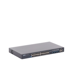 Switch Administrable Capa 3, 24-Puertos 10/100/1000T + 4-Puertos 10G SFP+, Apilable