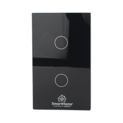 (ZigBee) Apagador switch inalámbrico ZigBee, control de 2 regresos de carga, 110V