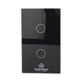 (ZigBee) Apagador switch inalámbrico ZigBee, control de 2 regresos de carga, 110V