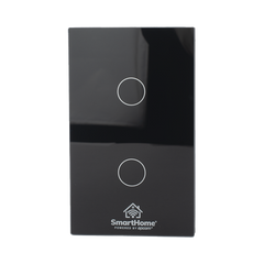(ZigBee) Apagador switch inalámbrico ZigBee, control de 2 regresos de carga, 110V