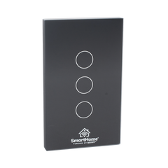 (Wifi) Apagador switch inalámbrico WIFI, control de 3 regresos de carga, 110V